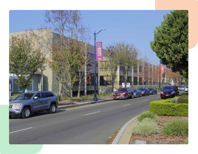 A designed background image with Lots of cars on the road