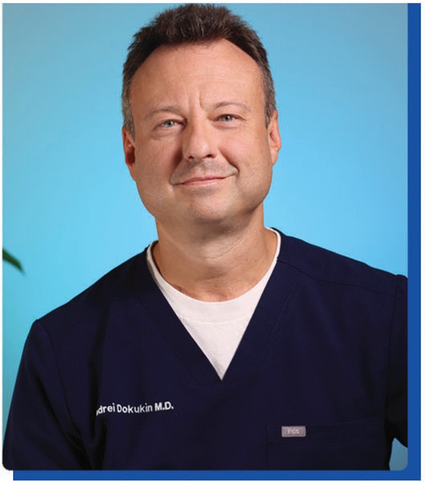 Dr. Andrie Dokukin is in smiling